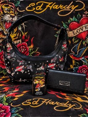 【Y2K】Ed Hardy ハンドバッグ DEAD ALIVE 刺繍 ホース　馬 Ed Hardy | Bags | Ed Hardy Y2k Mcbling Rhinestone Dead Or Alive